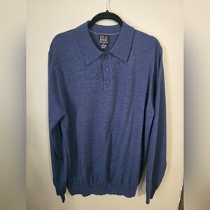 Jos. A. Bank Navy Polo Knit Sweater